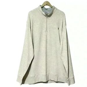 Polo Ralph Lauren Quarter Zip Pullover 3XLT Heather Gray Classic Luxury NWT